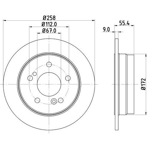 BREMBO FREN DİSKİ ARKA W202 (A2024230012)