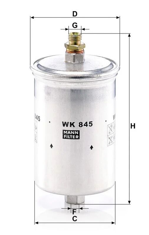 MANN-HUMMEL YAKIT FİLTRESİ W123/W124/W201 (A0024771301)
