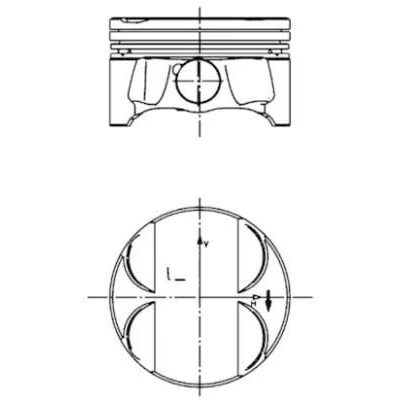 KOLBENSCHMIDT PISTON N46 84.25 E83 E87 E90 (11257562454)