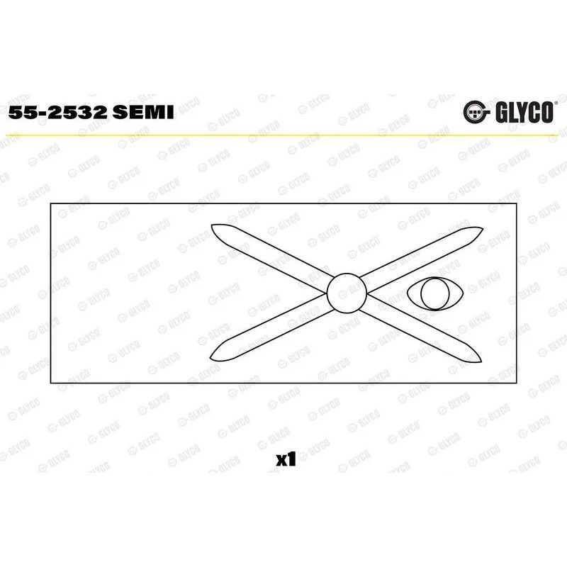 GLYCO PİSTON KOL BURCU 4 SİL.               55-2532 SEMİ (552532)