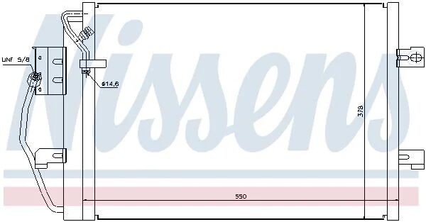 NISSENS KLİMA RADYATÖRÜ 168  ( 97 - 00 ) (A1685000454)