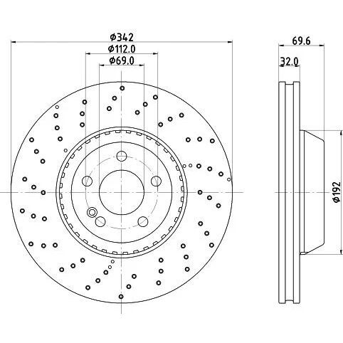 BOSCH FREN DİSKİ 222  ÖN  S 320/350 (A2224215000)