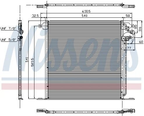 NISSENS KLİMA RADYATÖRÜ W638 (94226)