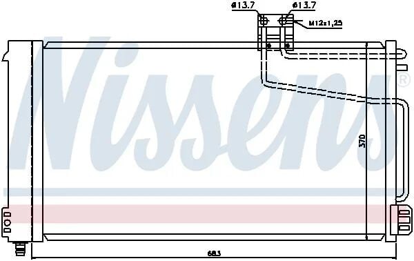 NISSENS KLİMA RADYATÖRÜ W203/W209 (A2035001254)