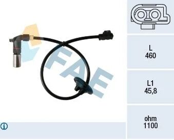 FAE SENSÖR ABS 202 ARKA  SAĞ/SOL (A2025402617)