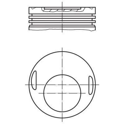 Kolbenschmıdt Piston M102 96 50 230E 22 Pim (87.70487-96.50)