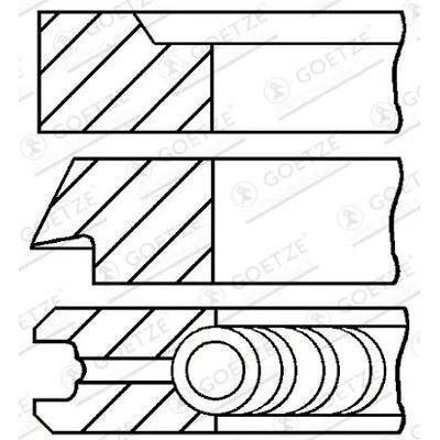 GOETZE SEKMAN 103  88.50 MM    1.5 * 1.75 * 3 (A0030300324)