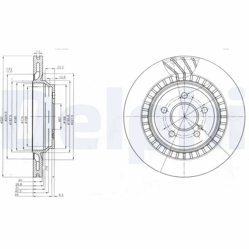 DELPHI FREN DİSKİ 221 ARKA 500/600 TAKIM (A2214230412)