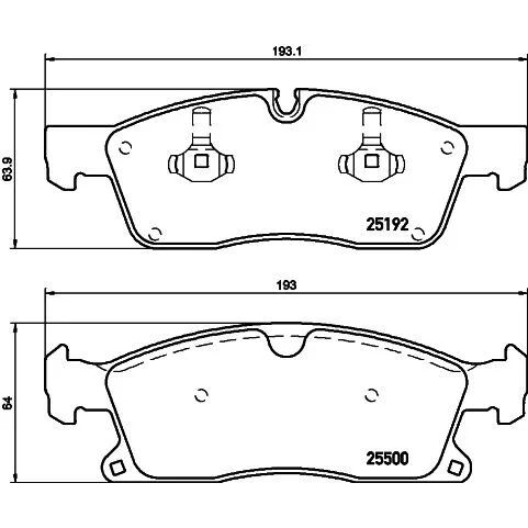 MEYLE FREN BALATASI 166/292 ÖN  JEEP WK (A0004209600)