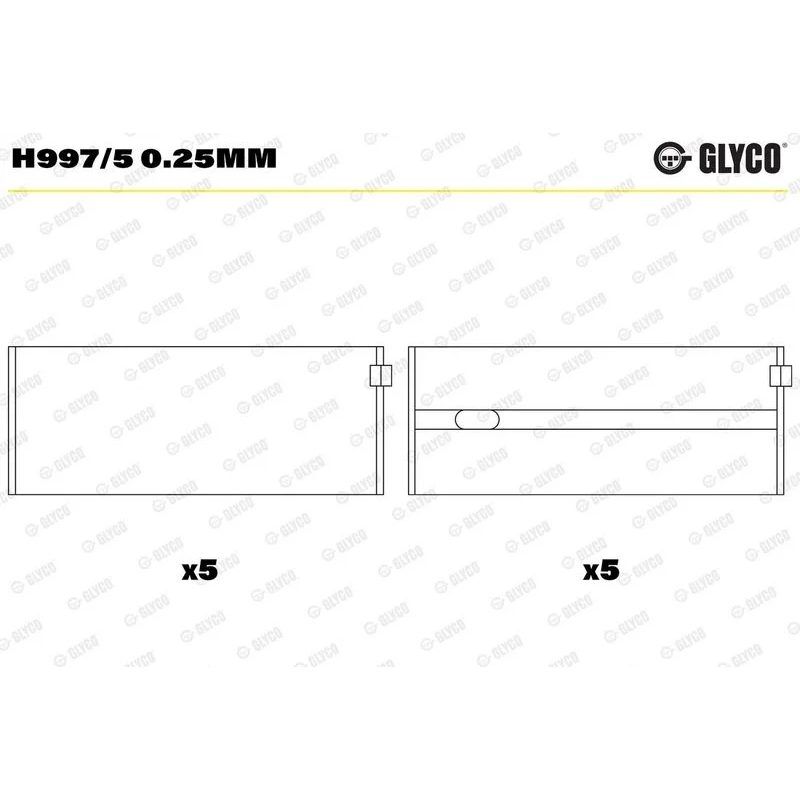 GLYCO YATAK 601 ANA 0.25 (A6010300640)