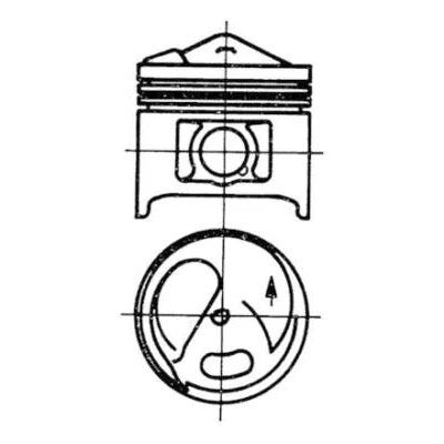 KOLBENSCHMIDT Piston M110 86 50 (87.70465-86,50)