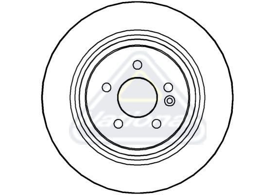 HELLA PAGID ARKA FREN DİSKİ. W163. ML320-350-400. 1998-05. (A1634230012)