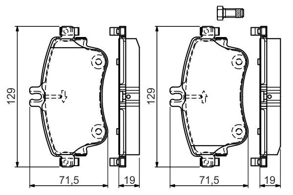 BOSCH FREN BALATASI 176/246  ÖN DIESEL (A0064204820)