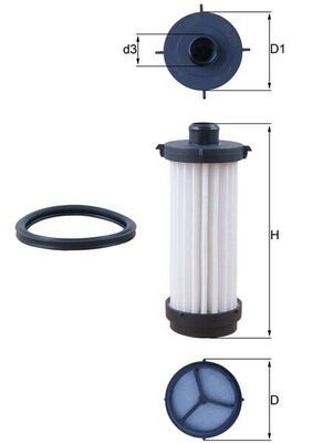 Mahle Knecht Otomatik Şanzuman Yağ Filtresi W117 W156 W176 W246 Eleman Tip (A2463772300)
