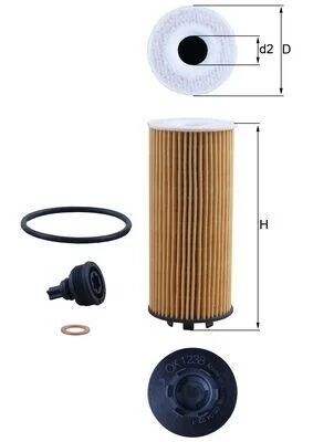 MAHLE KNECHT YAĞ FILTRESI B37 B38 B48 F39 F40 F45 F46 F48 F54 F55 F56 (11428593186)