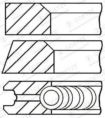 GOETZE SEKMAN 611/612 88.00 MM  SPR/VITO  CDI  2,5*2*3 (A6110300024)