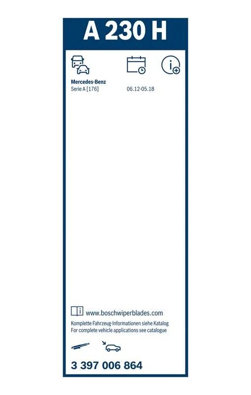 BOSCH SİLECEK 176 ARKA AEROTWİN - [240 MM] (A1768200545)