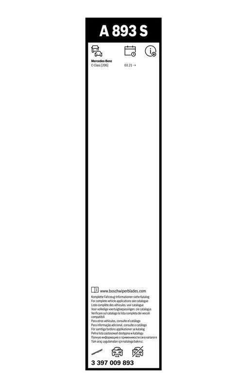 BOSCH SİLECEK TAKIM FLAT W206/214  55+55 CM (A2068201500)