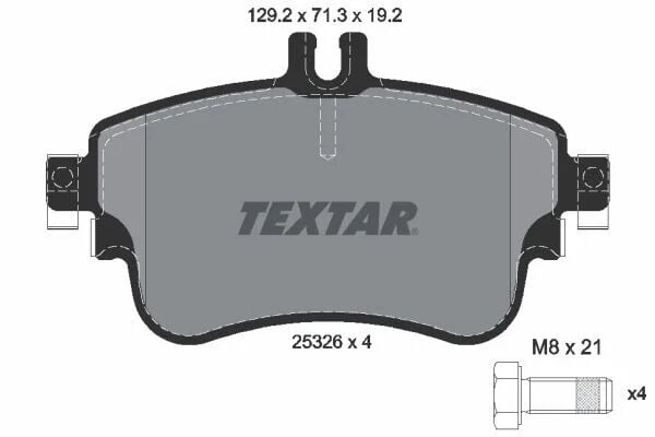TEXTAR FREN BALATASI 176/246  ÖN DIESEL (A0064204820)