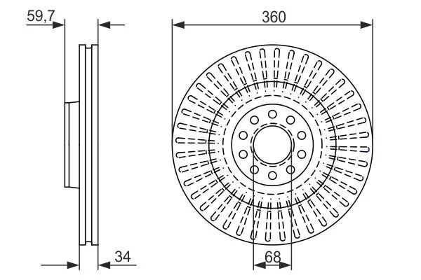 BOSCH BALATA FİŞİ  SPR 906/907 ÖN/ARKA  / CRAFTER TEK (A9065401517)