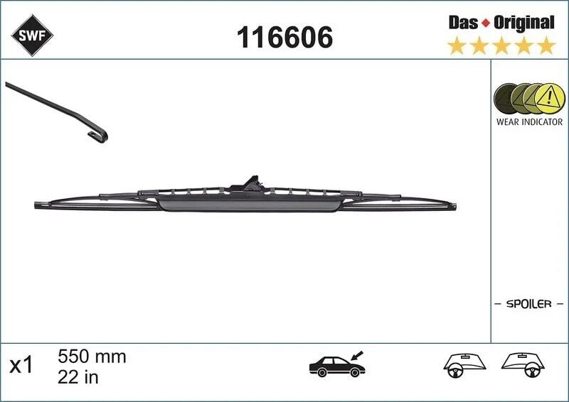 SWF SİLECEK 55 CM 163/SLK/A6/A8 SOL ( SPY ) > 116 610 (7711172854)