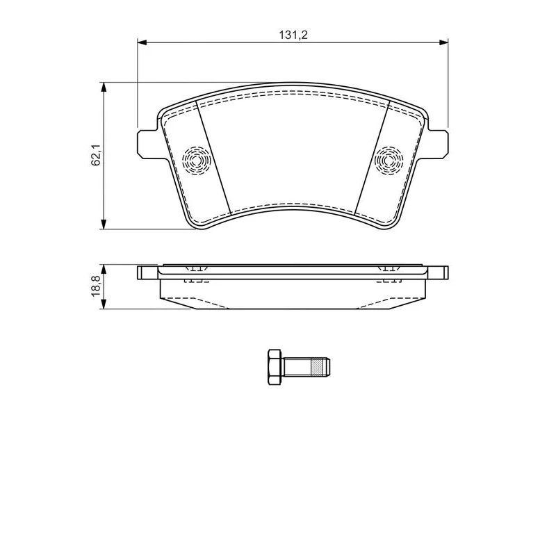 BOSCH FREN BALATASI 415 CITAN ÖN / KANGOO (A4154210610)