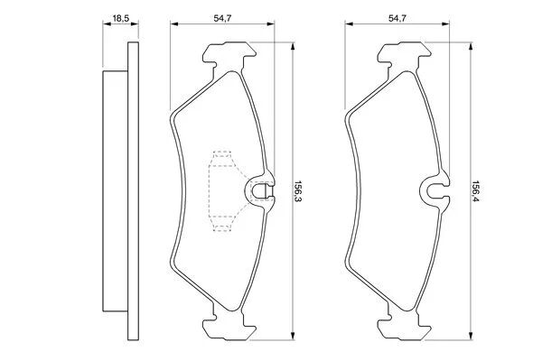 BOSCH FREN BALATASI SPR ARKA BÜYÜK  LT35 (A0024206020)
