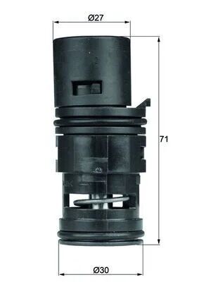BEHR MAHLE TERMOSTAT ISI AYARLAYICI VALF E46 (17111437362)