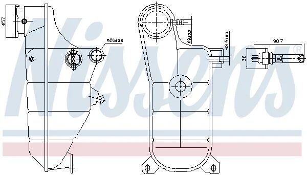 NISSENS RADYATÖR YEDEK SU DEPOSU W124 (996364)