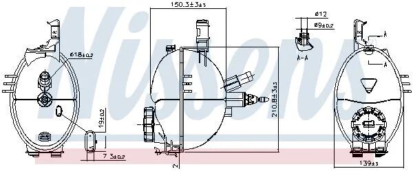 NISSENS RADYATÖR YEDEK SU DEPOSU M271-W204 (996159)