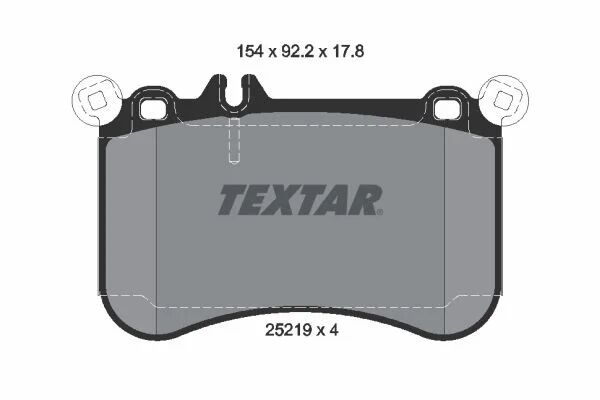 TEXTAR FREN BALATASI 221 / 212 ÖN    E / S  500 (A0064200520)