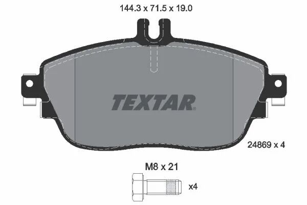 TEXTAR ÖN FREN BALATASI. W117-156-176-246. (2486901)