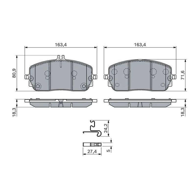 BOSCH FREN BALATASI 214 ÖN E180 (A0004200204)