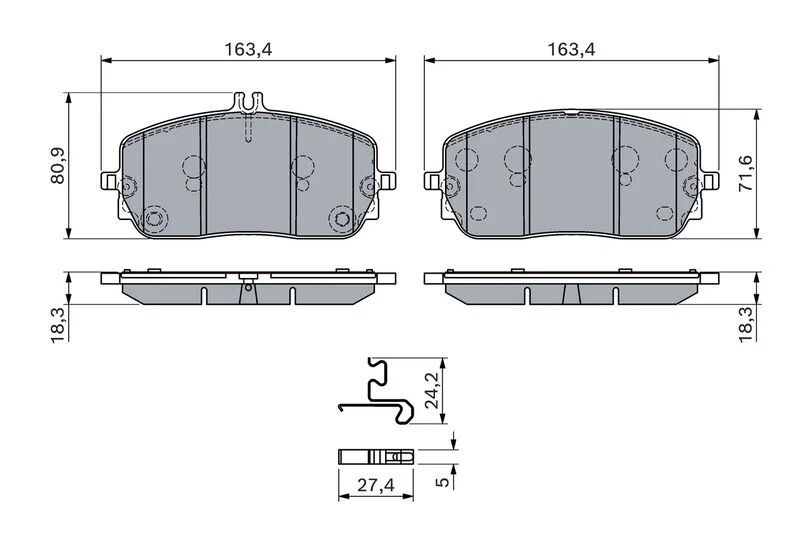 BOSCH FREN BALATASI 214 ÖN E180 (A0004200204)