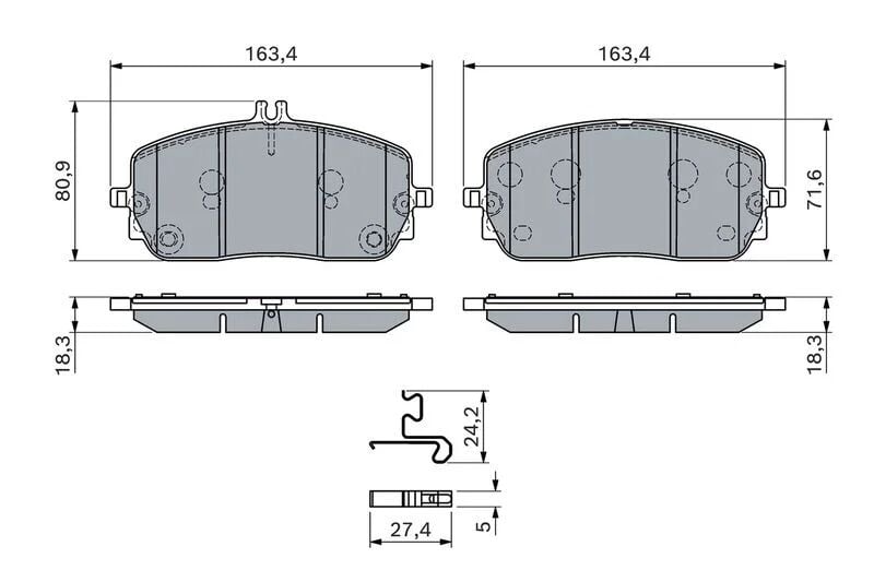 BOSCH FREN BALATASI 214 ÖN E180 (A0004200204)