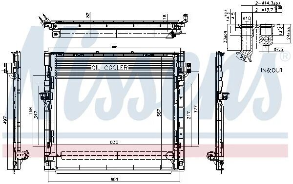 NISSENS KLİMA RADYATÖRÜ 166 (A0995000002)